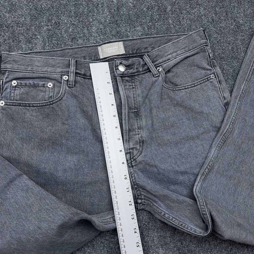 Everlane The Relaxed Straight Jean Women 31 (35x27.5) Organic Cotton Button Fly